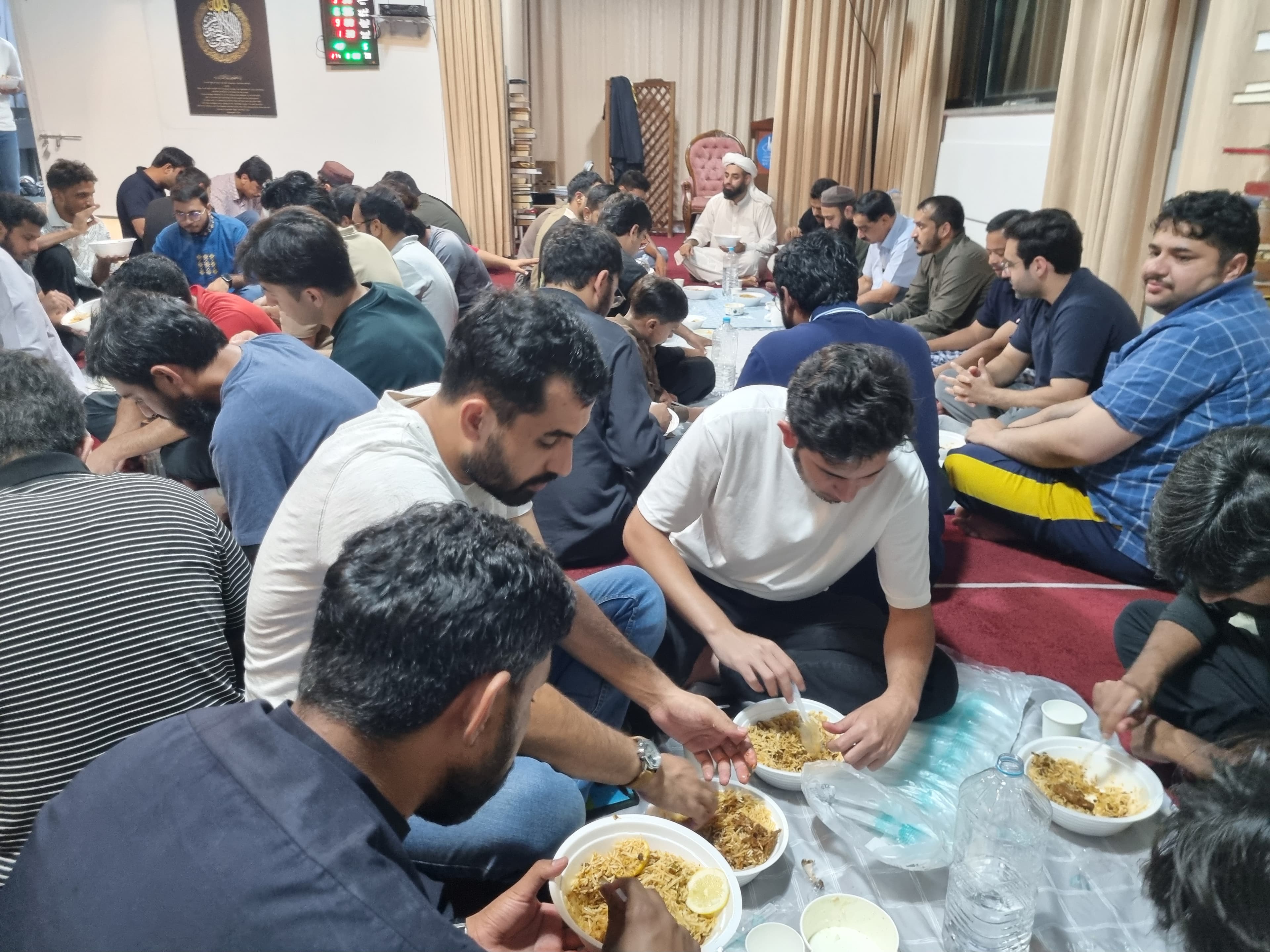 Community iftar gathering at Jeju Central Masjid