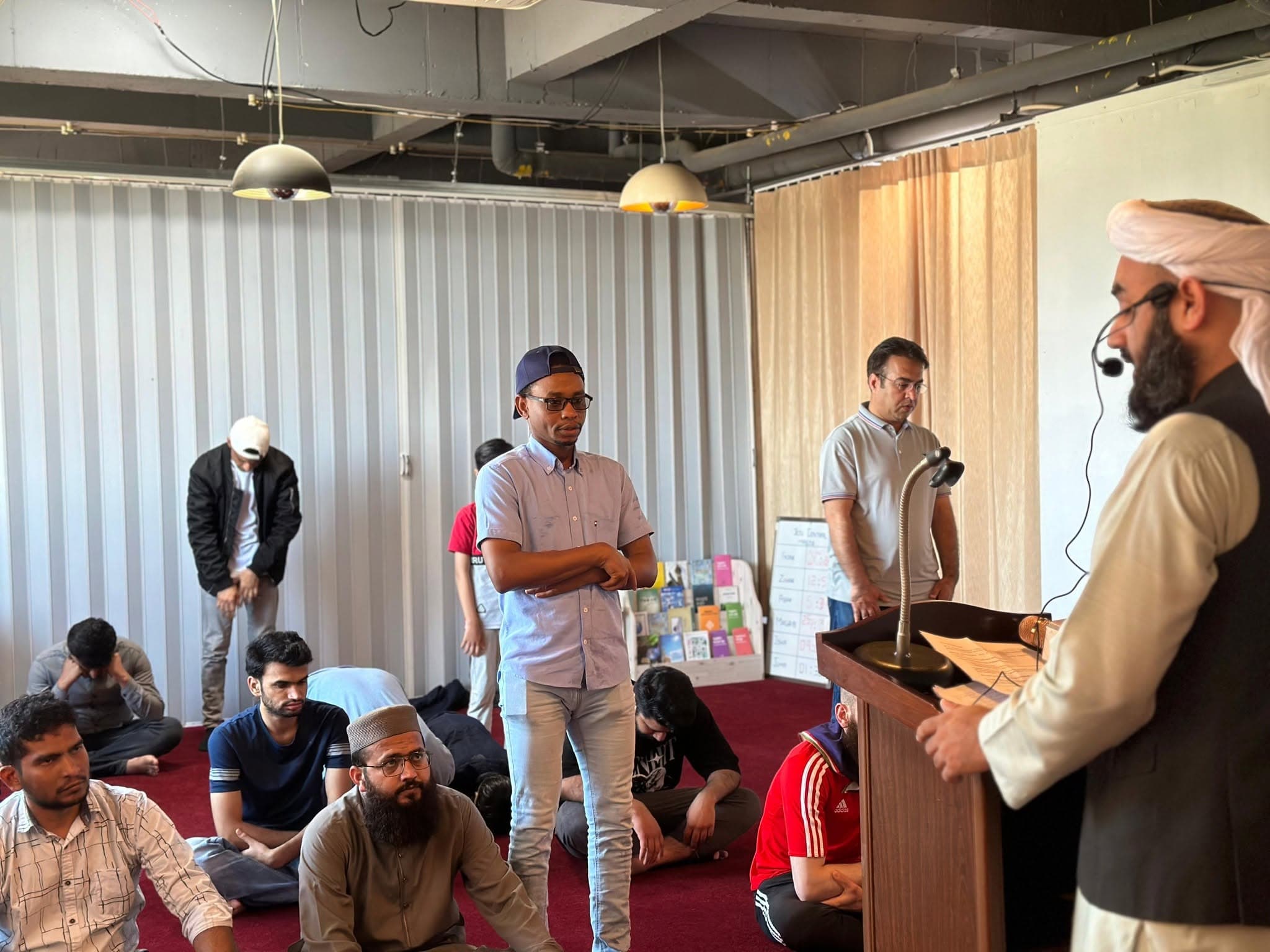 Khutbah during Jummah prayer at Jeju Central Masjid